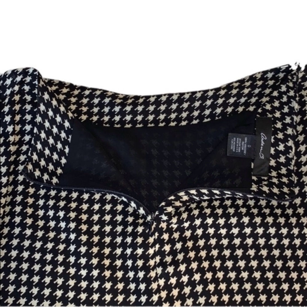 VTG Y2K Arden B. Cream & Black Houndstooth Skirt Size 0 - Picture 5 of 8